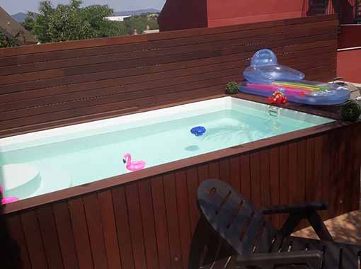 Piscina de poliéster y fibra 3.50 x 2.00 metros